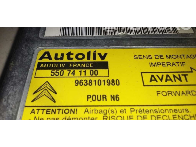 Блок подушек безопасности 9638101980 Citroen Xsara