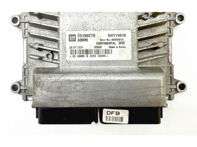 Блок управления двигателя 25190276, 25190276ABM9   Chevrolet Spark