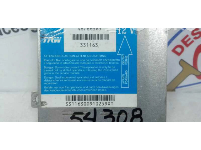 Блок подушек безопасности 46766385 Fiat Punto (188)