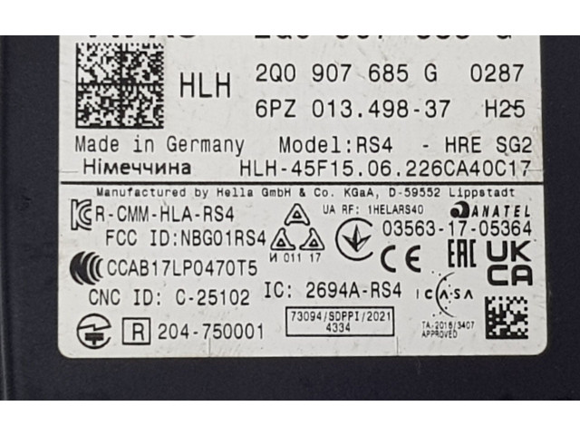 Блок управления 2Q0907685G, 2Q0907685G Cupra Formentor