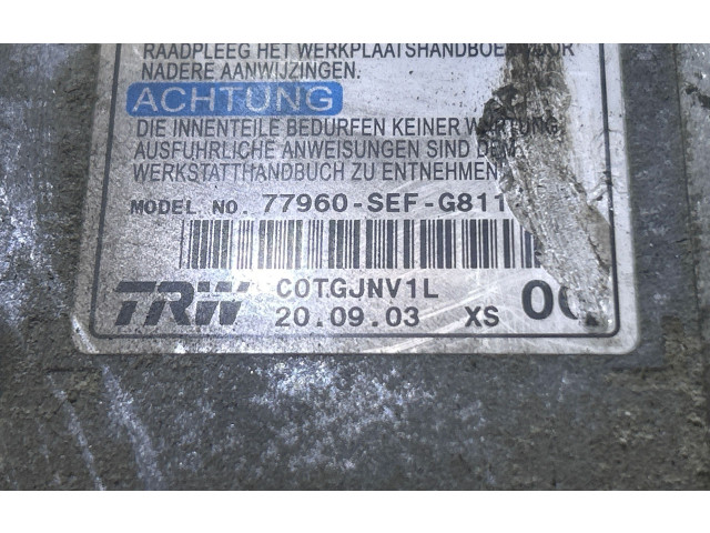 Блок подушек безопасности 77960SEFG811, C0TGJN1L   Honda Accord