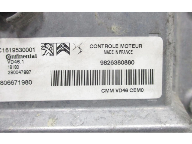 Řídící jednotka 9826380880 Peugeot 3008 I 2018