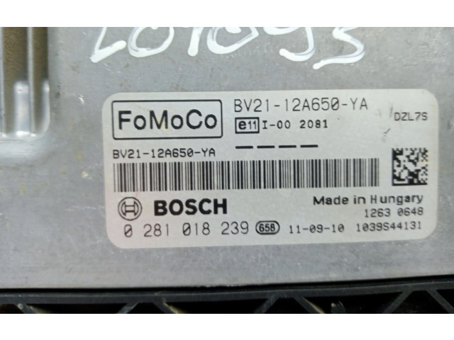 Блок управления двигателя 0281018239, BV2112A650YA Ford Fiesta KVJA