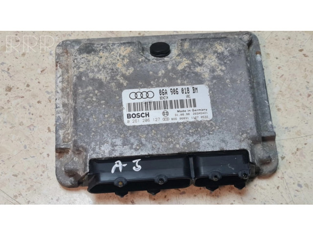 Блок управления двигателя 06A906018BM, 0261206127 Audi A3 S3 8L