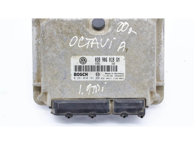 Блок управления двигателя 038906018gm, 0281010181   Skoda Octavia Mk1 (1U)