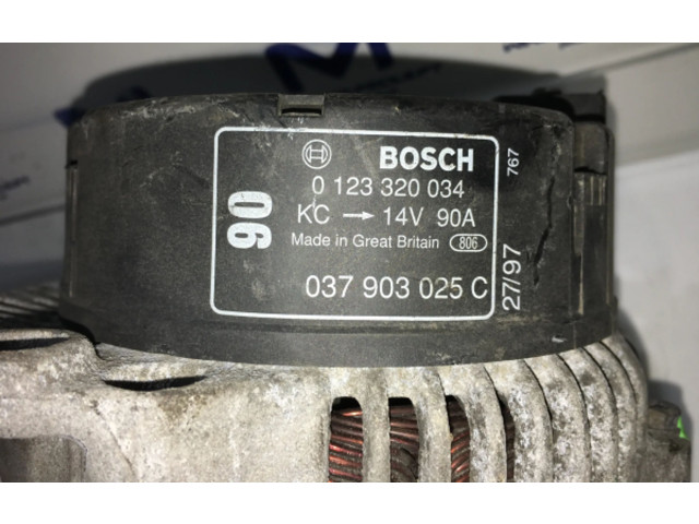 Генератор 037903025C, 0123320034 Audi A3 S3 8L