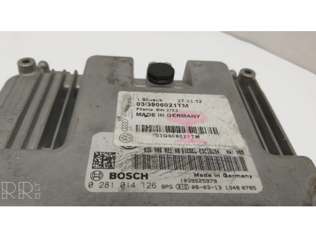 Блок управления двигателя 03G906021TM, 0281014126 Volkswagen Golf V