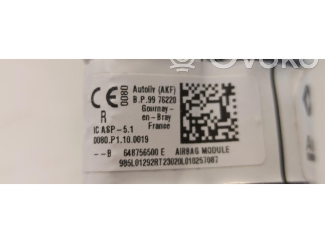 Боковая подушка безопасности 985L01292R Dacia Sandero III