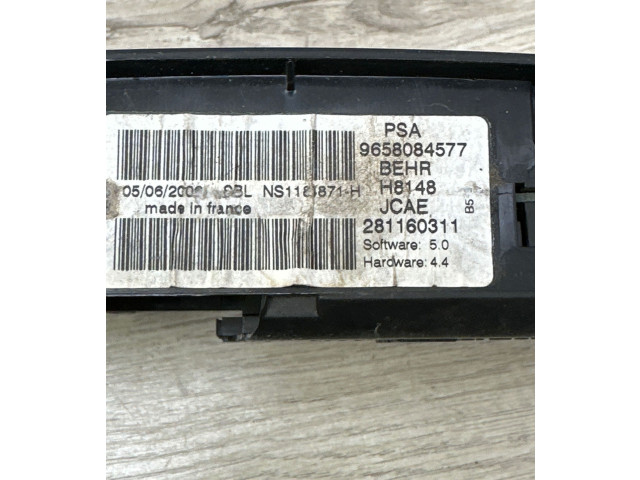 Блок управления климат-контролем 9658084577, 281160311 Citroen C4 I