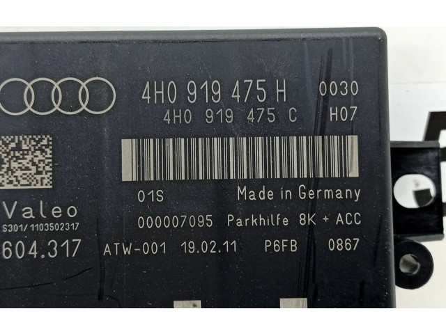 Блок управления двигателя 4H0919475H, MIGUEL   Audi A8 S8 D4 4H