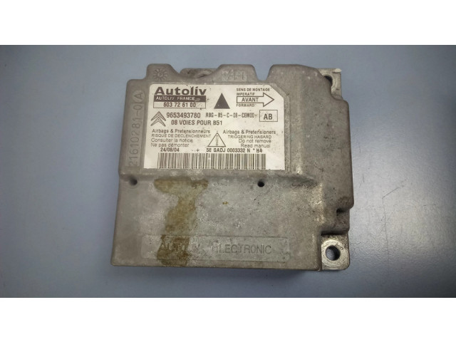 Блок подушек безопасности 9653493780, 603726100   Citroen C4 I