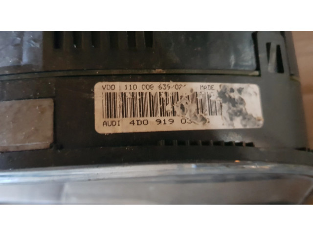 Přístrojová deska Audi A8 S8 D2 4D 2000 4D0919033K, 110008639