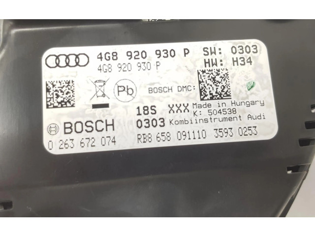 Панель приборов 4G8920930P, 4G8920930P Audi A7 S7 4G