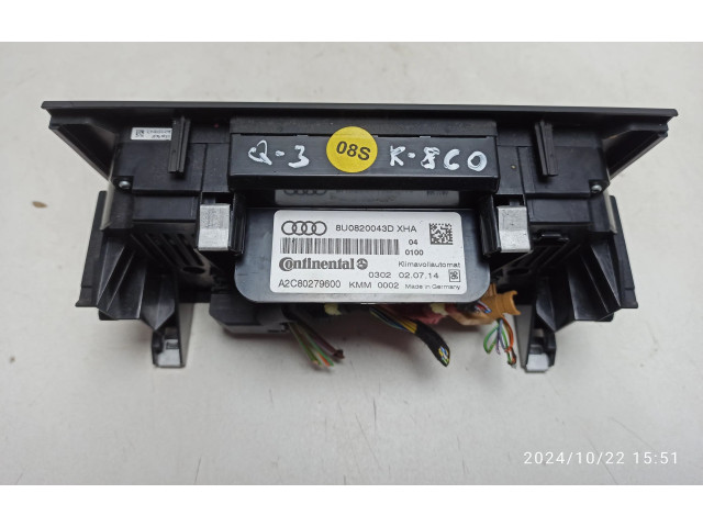 Блок управления климат-контролем 8U0820043D Audi Q3 8U