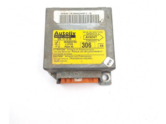 Блок подушек безопасности 9636894180, 550741000   Peugeot 306