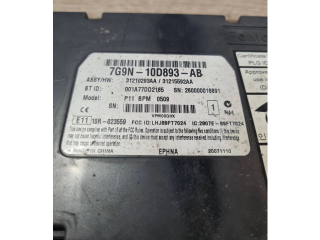 Модуль «Bluetooth» 7g9n10d893ab, 31215592AA   Volvo V70