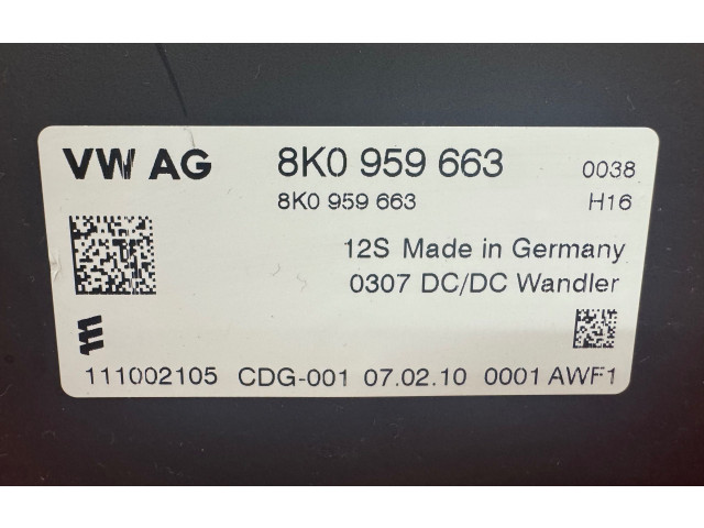 Pojistková skříňka 8K0959663 Audi A3 S3 8P 2011