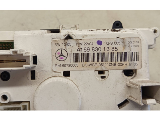 Блок управления климат-контролем A1698301385, 69780005   Mercedes-Benz A W169