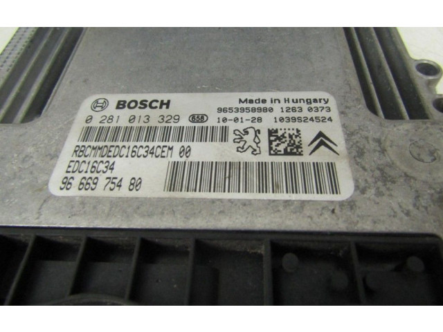 Блок управления двигателя 9653958980, 194329 Citroen Berlingo