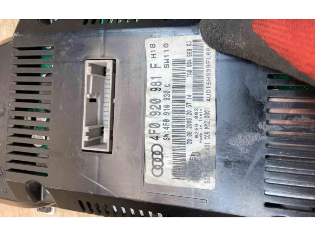 Панель приборов 4F0920981F, 4F0910930C Audi A6 S6 C6 4F
