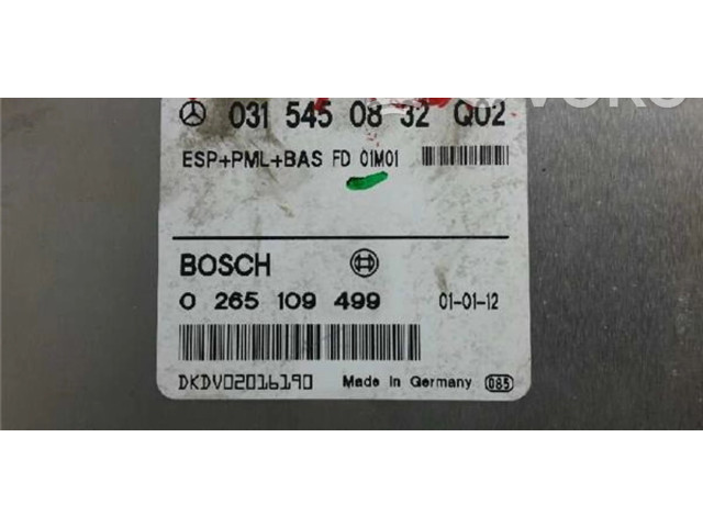 Блок управления 0265109499, 0315450832   Mercedes-Benz E AMG W210
