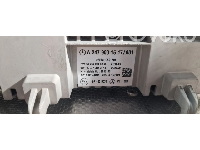 Přístrojová deska Mercedes-Benz E W213 2016 A2479001517