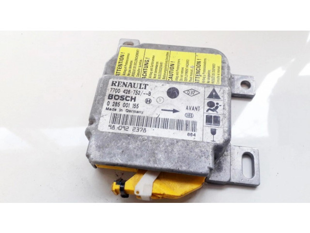 Блок подушек безопасности 7700426752, 0 285 001 155 98 092 237 Renault Clio II