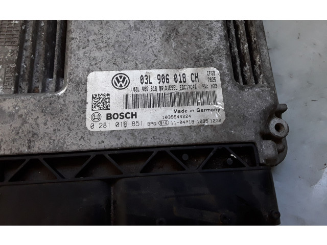 Řídící jednotka 03L906018CH, 03L906018BR Skoda Superb B6 (3T) 2011