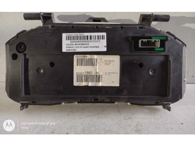 Спидометр (приборный щиток) 8200761861N, 8200761861N   Renault Clio III  