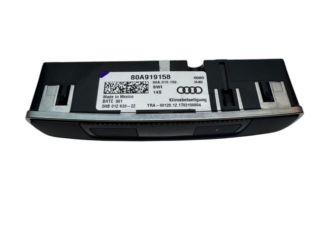 Блок управления климат-контролем 80A919158 Audi Q5 SQ5