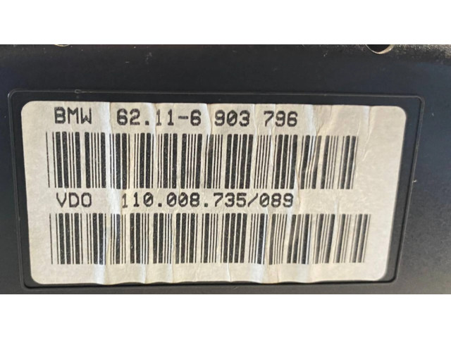 Přístrojová deska BMW 5 E39 2001 6903796, 62116903796