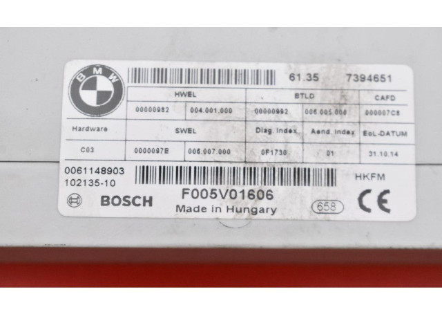 Řídící jednotka 7394651, 7394651 BMW 5 F10 F11 2015