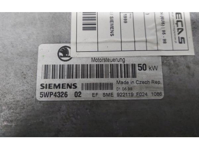 Řídící jednotka 047906030N, 5WP4326 Skoda Felicia I 1999