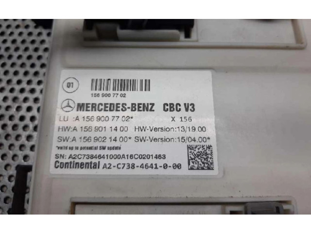   Pojistková skříňka A1569007702, A1569007702   Mercedes-Benz GLA W156 2017