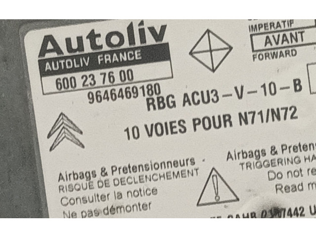 Блок подушек безопасности 9646469180, 600237600 Citroen Xsara