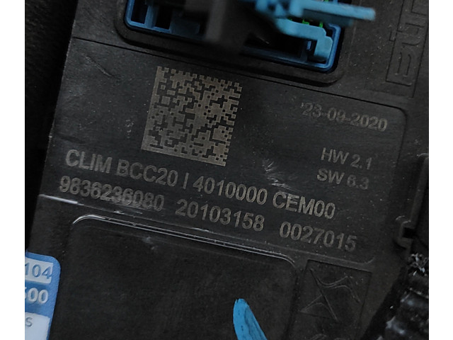Блок управления климат-контролем 9836236080   Peugeot 2008 II