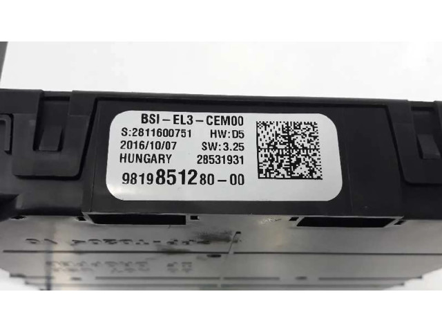 Блок предохранителей 981985128000 Citroen C4 SpaceTourer