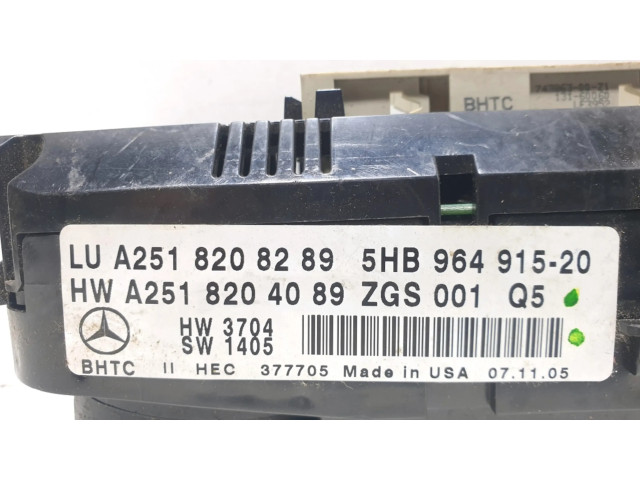 Модуль блока управления кондиционером    Mercedes-Benz R W251