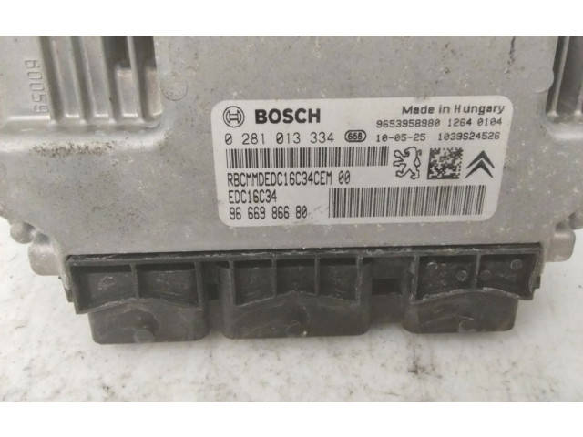 Блок управления двигателем ECU 9666986680 Peugeot 508 RXH 2009