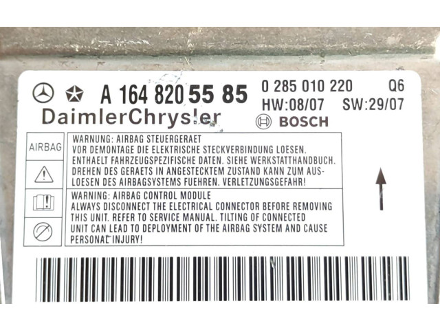 Блок подушек безопасности A1648205585, 0285010220 Mercedes-Benz ML W164
