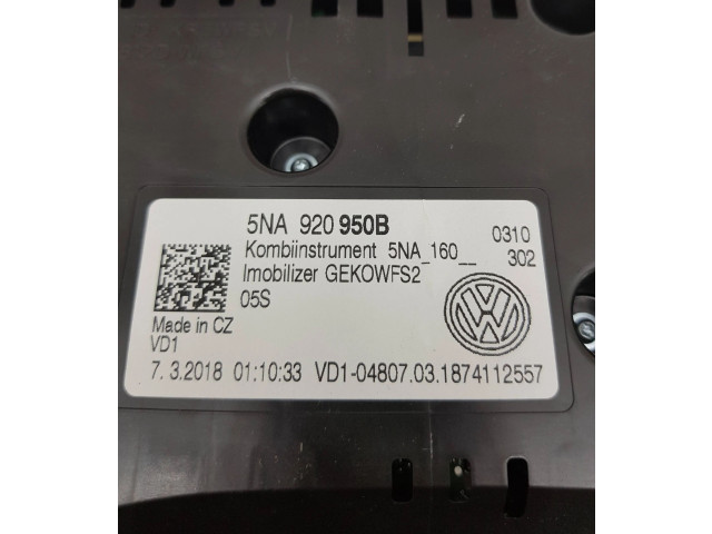 Přístrojová deska Volkswagen Tiguan 2018 5NA920950B, 5NA160