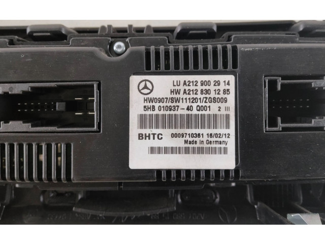 Блок управления климат-контролем A2129002914, A2128301285   Mercedes-Benz E C207 W207