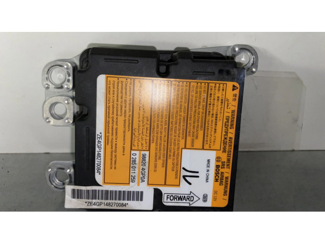 Блок подушек безопасности 0285011259, 988204GP0A   Infiniti Q50