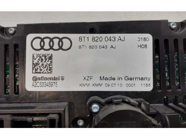 Блок управления климат-контролем 8T1820043AJ   Audi A5 Sportback 8TA