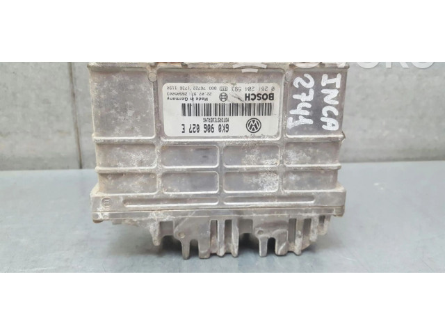 Блок управления двигателем Блок управления 6K0906027E, 6K0906027E   Seat Inca (6k)