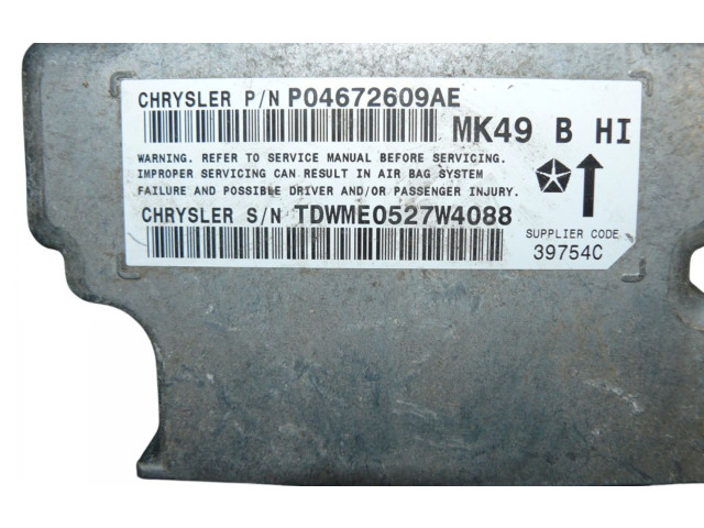 Блок подушек безопасности P04672609AE Jeep Compass