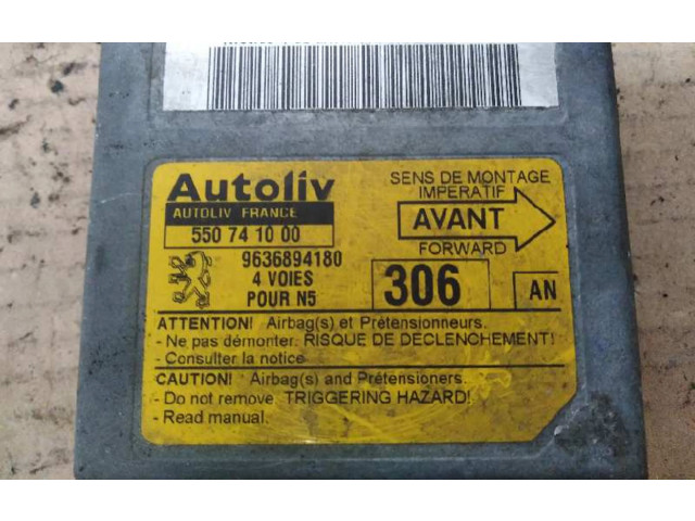 Блок управления надувных подушек 9636894180, 9636894180   Peugeot  306   -  года