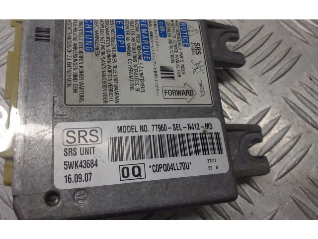 Блок подушек безопасности 77960-SEL-N412-M3 Honda City