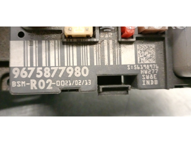 Pojistková skříňka Řídící jednotka BSM 9675877980   Peugeot 3008 I 2013