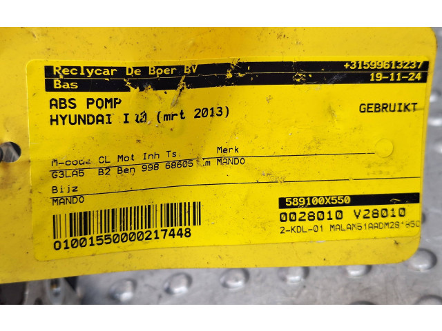 Блок АБС 58910-0X550, BH6010K400   Hyundai  i10  2013 - 2018 года